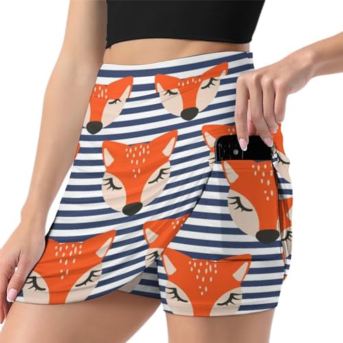 Jupe short de sport femme vêtement athlétique de course avec poche