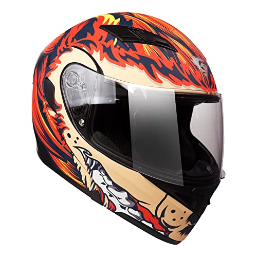 Kypara Motorcycle Dual Visor Flip Up Modular Full Face Helmet With Dot Certification Of Impressionism (Lion King, M) #TOP5
