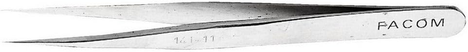 FACOM 141.11 "High Precision" Straight Very Pointy model Tweezer, 110 mm Length