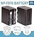 BM Premium 2 NP-F970 High Capacity Batteries and Battery Charger for Sony PXW-Z150, Z190, Z280, NEX-EA50M, FDR-AX14K, HDR-AX2000, FX1000, HVR-HD1000, Z1U Z5U Z7U, HXR-NX5U, MC2000U, MC2500, HXR-NX100