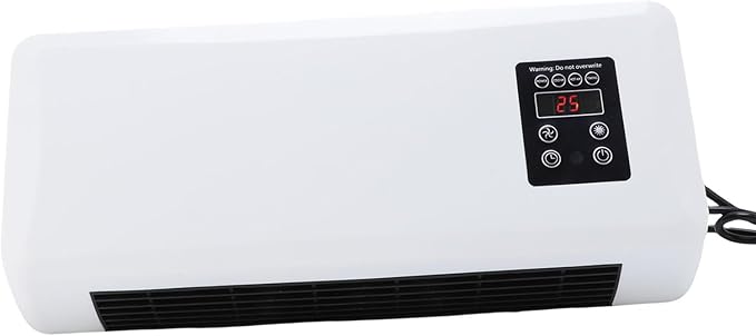 Calefactor Eléctrico de Pared 3 en 1 con Control Remoto 110V miniatura 3
