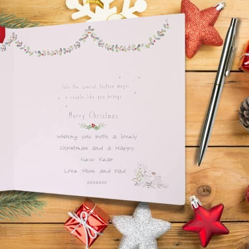 Clintons: Sleeping Animals Daughter & Son In Law Christmas Card, Christmas Card for Daughter & Son in Law, Xmas Card for Daughter and Son in Law, 192 x 192,Multi-Colour,1171367