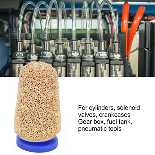 4er Set Pneumatischer Schalldämpfer Kupfer PSF-4 Druckluft Geräuschdämpfer für Zylinder Magnetventile pneumatische Werkzeuge Schalldämpfer Set