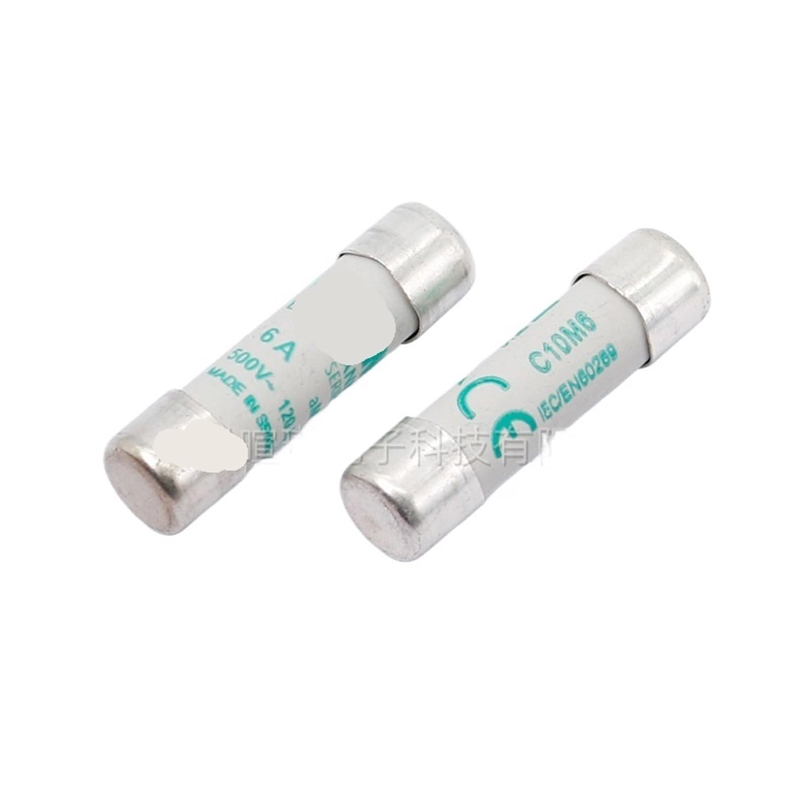 Fusible C10M6A cerámico rápido 1 Ud para aplicaciones de bajo voltaje 3