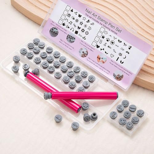 Tampon à ongles fleur pour manucure nail art maison et salon - 3