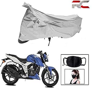 Riderscart 100% Waterproof, Dustproof & UV Protection Bike Cover Combo with Pollution Mask and Storage Bag Body Covers…