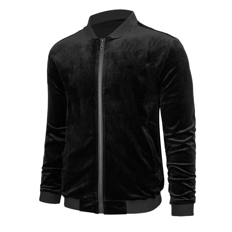 Mens Faux Suede Bomber Jacket Varsity Jacket Windbreaker Vintage Casual Lightweight Leather Coats Jackets2