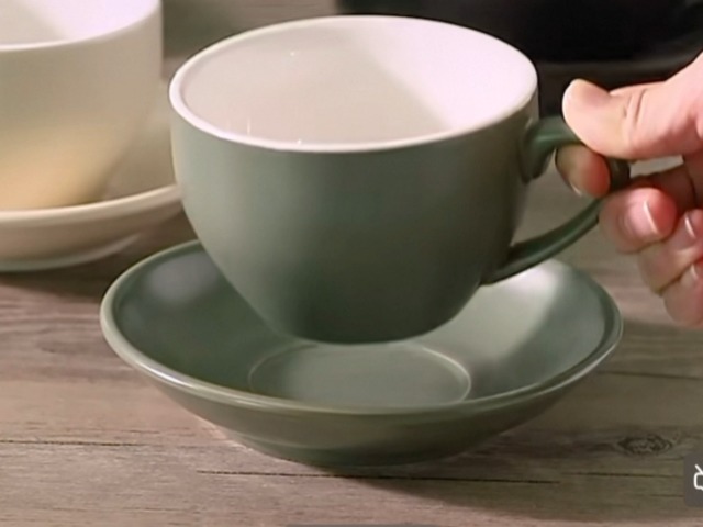 Amazon.co.jp: ラテカップ 300ml ラテアート カプチーノ カップ