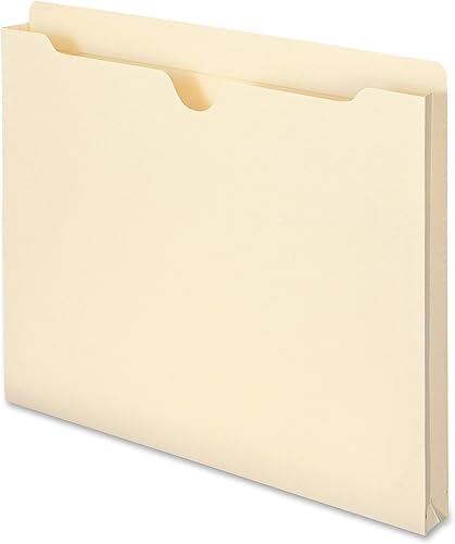 Vista 3 de Smead Chaqueta de archivo, pestaña de corte recto reforzado, expansión de 1", tamaño carta, Manila, 50 por caja (75520)