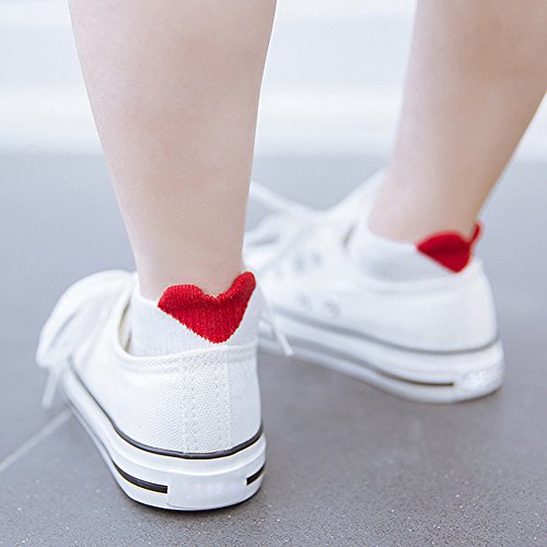Little Girls Cute Heart Low Cut Ankle Socks Kids Summer Socks(Pack of 5)2