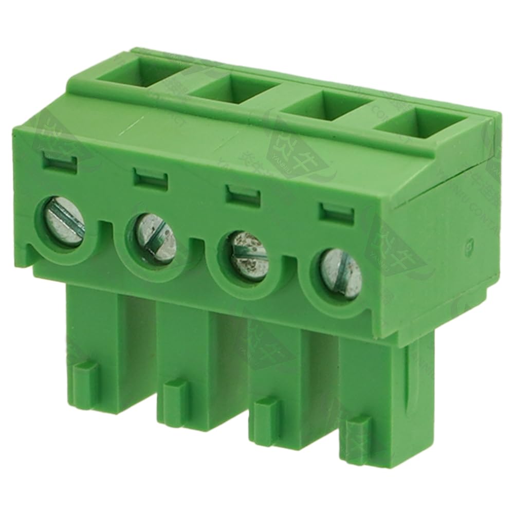 5.08mm Pitch 3 Pin PCB Terminal Blocks Connector Pluggable Mount Crimper for Wiring Wire, Compatible with EC508V 15EDGK KF2EDG15K MC 1.5 ST 1900785 Models (YN15EDGK-5.08-3P * 50PCS)