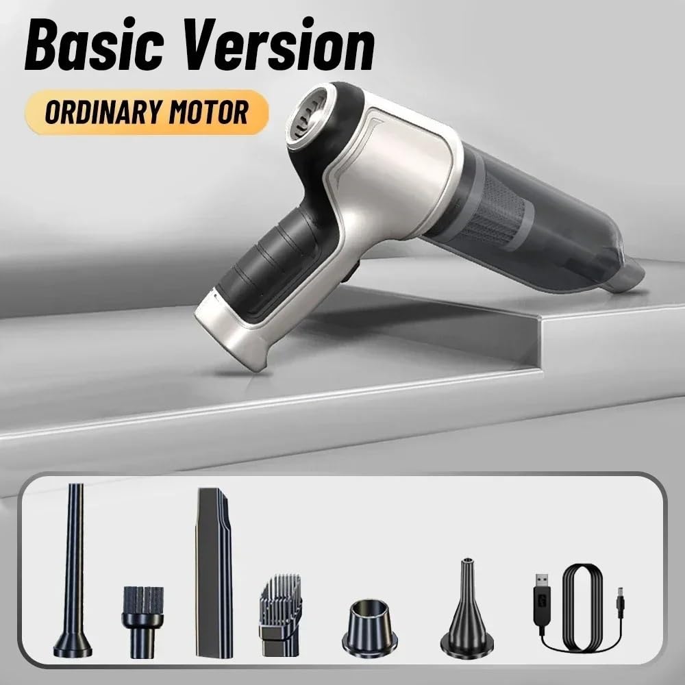 Portátil Aspiradores Aspiradora de Coche, Potente máquina de Limpieza inalámbrica, Robot automático, Accesorios para Coche, electrodoméstico, Fuerte succión Aspirador Mano(Basic)