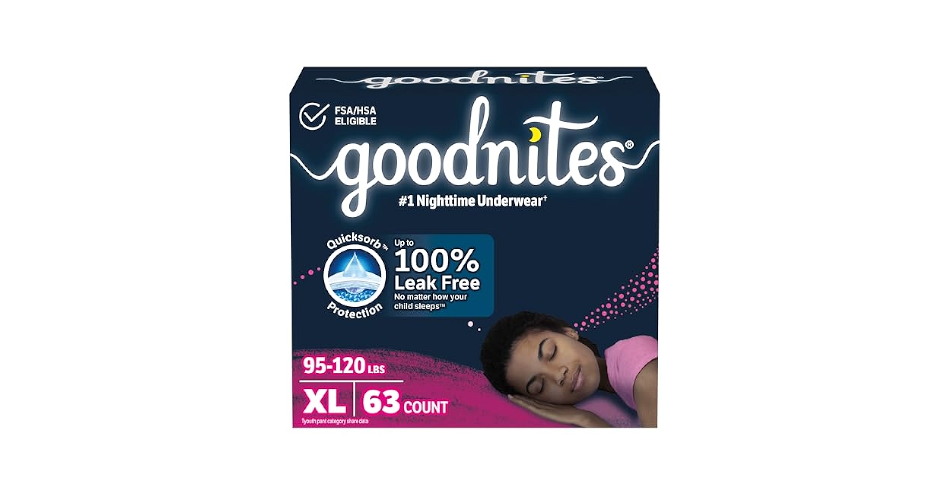 Goodnites XL(43-64kg) 女の子用 (9枚入) Goodnites XL(43-64kg) 女の子用 (9枚入) - メルカリ