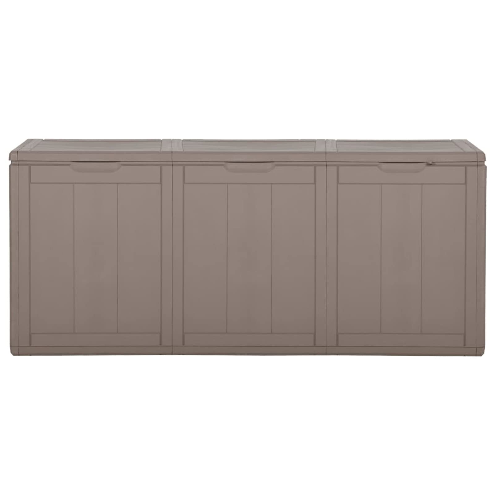 Tidyard Baule da Giardino Marrone,Cassapanca Contenitore da Esterno,Cassapanca da Giardino per Esterno,Baule da Esterno Grande 90 L/180 L/270 L/320 L/420 L Nero in PP