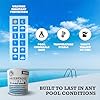 Burro Adhesives Waterproof White Pool Tape 4" x 10' - Heavy Duty PVC Vinyl Pool Repair for Underwater & Dry Applications, Commercial & Residential Pools, Instantly Seals Leaks