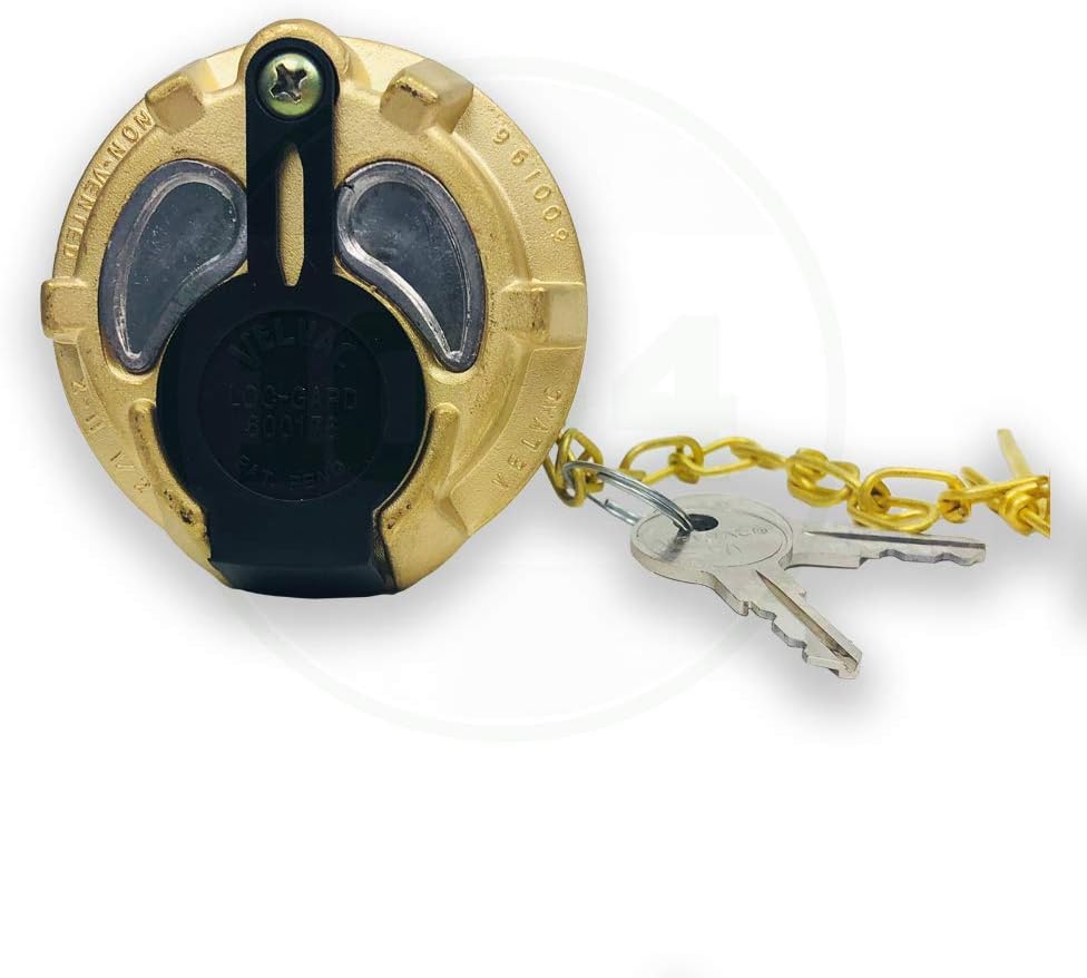 Velvac 600196-6 Fuel Tank Cap Female, Non Vented, 2 Nominal Size, 11 1/2 Threads Per Inch, 2 1/4 Across Threads Cap