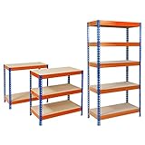 rayonnage à palettes mrk HAUTE QUALITE : Etagère de rangement Office Marshal certifié TÜV répondant aux normes de qualité & environnementales les plus strictes ! L’étagère est dotée de pieds en caoutchouc anti-dérapants pour une stabilité optimale