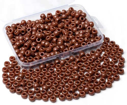 XIANNVXI Brown Pony Beads Bulk with Box