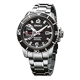 Seiko SRG019P1 Men's Sportura,Kinetic Direct Drive,Stainless Steel Case And Bracelet, WR