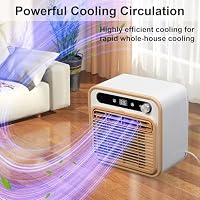 Tragbare Mini-Klimaanlage, Split-Kühlsystem, 5000 BTU, leise Kühlung, keine Fensterabdichtung erforderlich, Touch-Bedienung & Fernbedienung, Timer-Steuerung(With 2-meter connecting pipe) – Ansicht 7