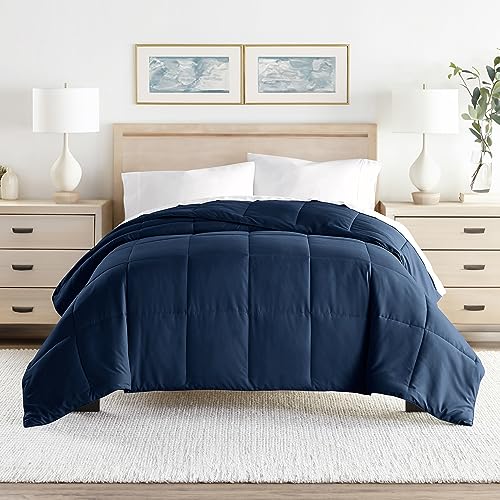 Linen Market King Comforter (1 Piece - Navy) - Bring Luxury Home with Our Soft and Lightweight Down Alternative Comforters King Size - Can Also fit as California King Size Beds