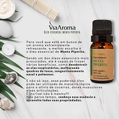 Óleo Essencial Menta Piperita Via Aroma - 10ml
