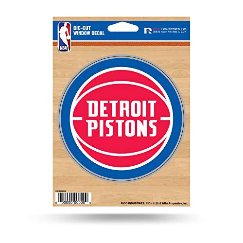 Rico Industries NBA Detroit Pistons Die Cut Vinyl Decal