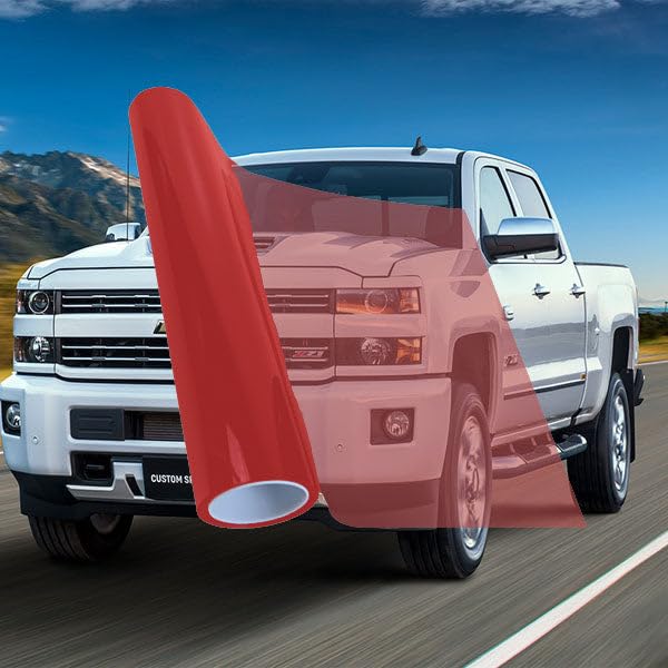 Red 35% VLT Auto Window Tinting Film 20 Inch Wide x 10 Feet Long Roll