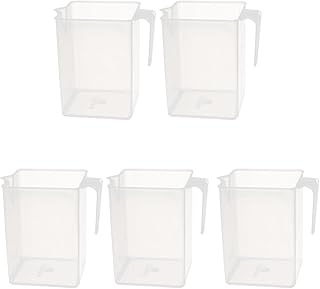 Aexit 5pcs 250ML gauge School Laboratory Plastic Liquid Container Measuring Cup w Handle