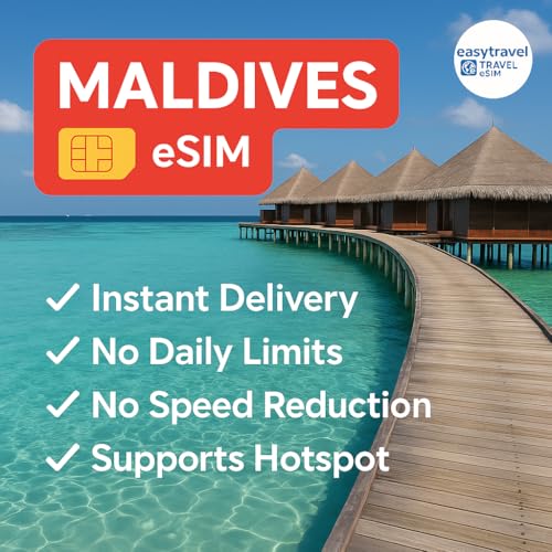 eSIM Maldives 3 Go data haut débit pour 15 jours avec partage de connexion