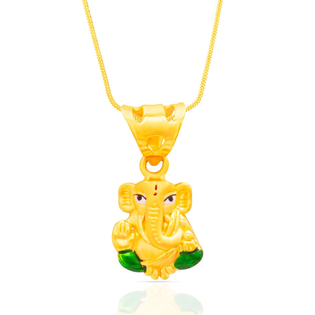 Vinayaka Yellow Gold Pendant for Men| Mens Aesthetic & Stylish 22 KT Gold Pendant | Gold Fashion Jewellery for Men| Great for Gifting-image-23