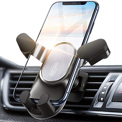 TORRAS [Ultra Quick to Use] Car Phone Holder Mount, Auto Clamping Cell Phone Holder for Car Air Vent, Stable Phone Car Holder Cradle Stand Compatible with iPhone 12 11 SE XS XR 8 Plus Galaxy S20