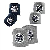  EQuest Annica Hansen Fleecebandagen, 2er Set, Cool Earth Größe Warmblut, Farbe Grey/Schlamm
