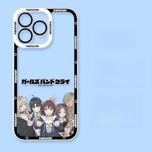 K[YohNC Girls Band Cry ͌ؓ CV˒q iPhone15p̃X}zP[X ϏՌ Sʕی TPUf ACtH14 iPhone 16 gуJo[ y ^ LOi 蕨 a