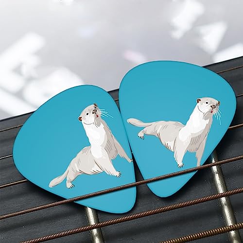 Otter Lot de 12 médiators tendance et durables dans une boîte pour ukulélé guitare électrique basse - Les Beatles, Paul McCartney, John Lennon, RIngo Starr, George Harrison Otter Lot de 12 médiators tendance et durables dans une boîte pour ukulélé guitare électrique basse – Image 8