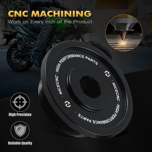 Nicecnc Black Foot Pegs Foot Pedals Pads Footrest And Engine Timing Cover Cap Plug Compatible With Kawasaki Klr650 1987-2022 2021 2019 2018 2017 2016 2015 2014 2013 2012 2011 2010 1999 1998 #TOP7