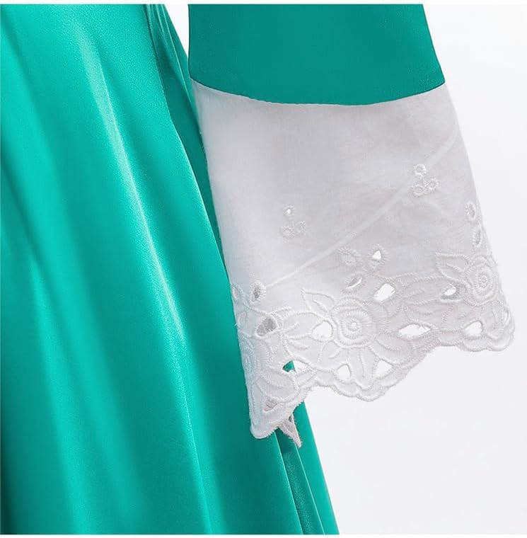 Szytypyl Princess Rosalina Costume for Girls One Shoulder Fancy Dress Gowns with Accessories Green — view 5