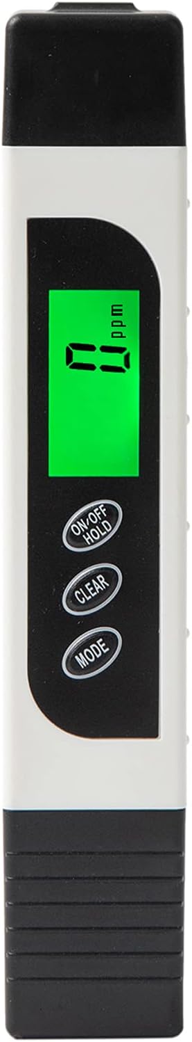 Beslands TDS Meter Water Tester,3 in 1 EC Meter & Temperature Meter, 0-9990ppm, Ideal Water Test PPM Meter for Drinking Water, Aquariums, etc. with Carrying Case