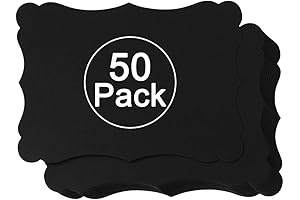 50-Pack Blank Kraft Black Cards for Endless Creative Possibilities