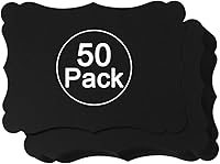 Vista 1 de Paquete de 50 tarjetas de kraft en blanco de cartulina gruesa marrón, tarjetas de felicitación para manualidades, tarjetas de regalo, menús, baby