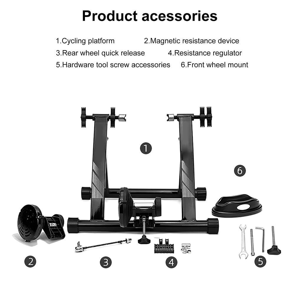 Entrenador de bicicleta plegable para andar en interiores, soporte para bicicleta con rodillo para entrenamiento de rally de bicicletas, soporte para bicicleta estática para ejercicios de ciclismo e