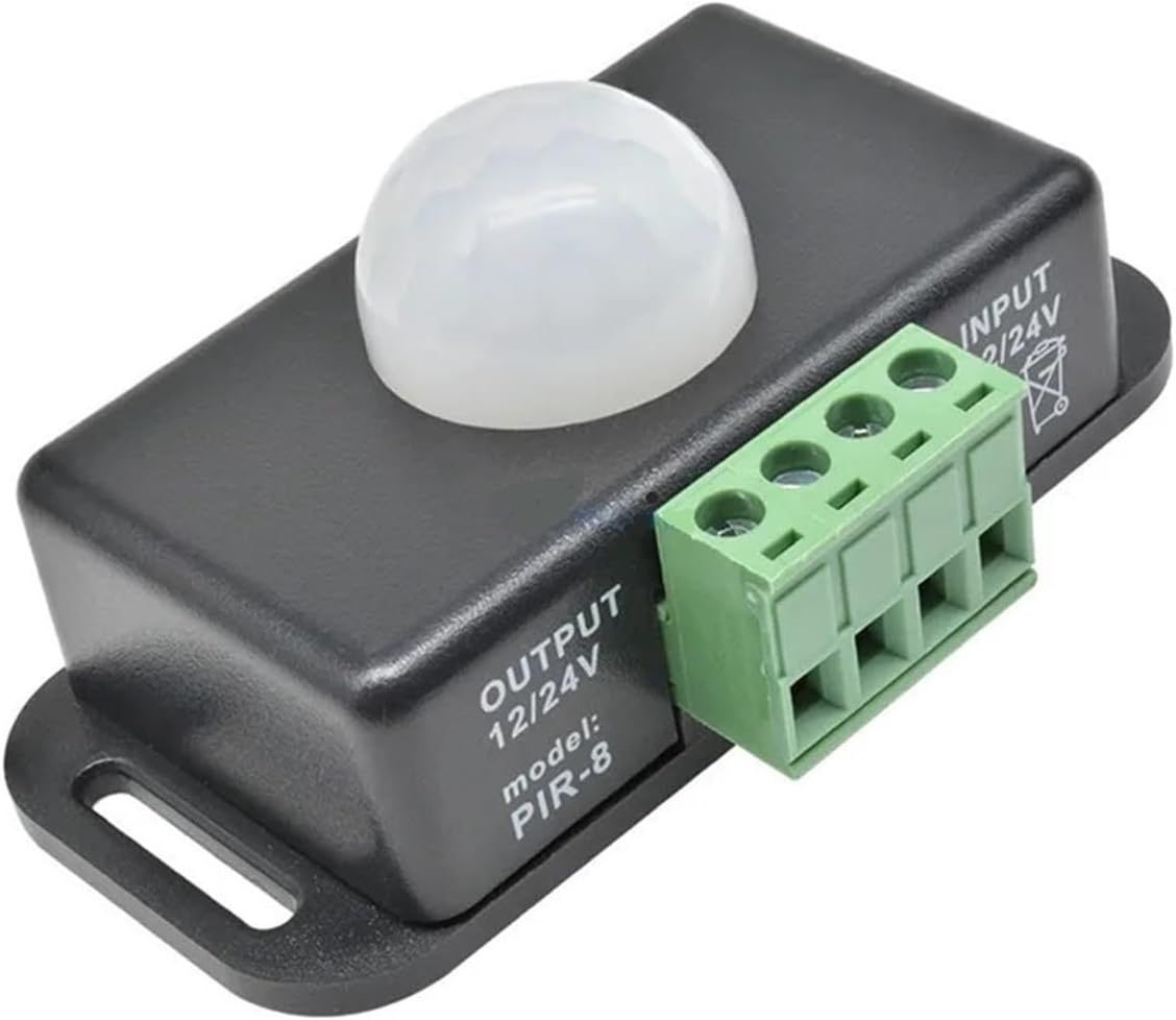DC 12V 24V Automatic Adjust PIR Motion Sensor Switch Infrared Detector Light Switch Module for LED Strip Light Lamp