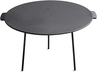 ZAANU Plancha de Hierro Fundido Barbacoa Antiadherente Plancha de Hierro Fundido Placa para Barbacoa Piedra para Hornear Placa para Barbacoa Placa para Plancha Bandeja para Hornear Bande