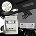 MbuyDIY Interior Map Dome Light Cover Clear Lens Overhead Console with White LED Bulbs Compatible with 2007-2013 Chevy Silverado GMC Sierra Suburban Avalanche Tahoe Yukon Escalade