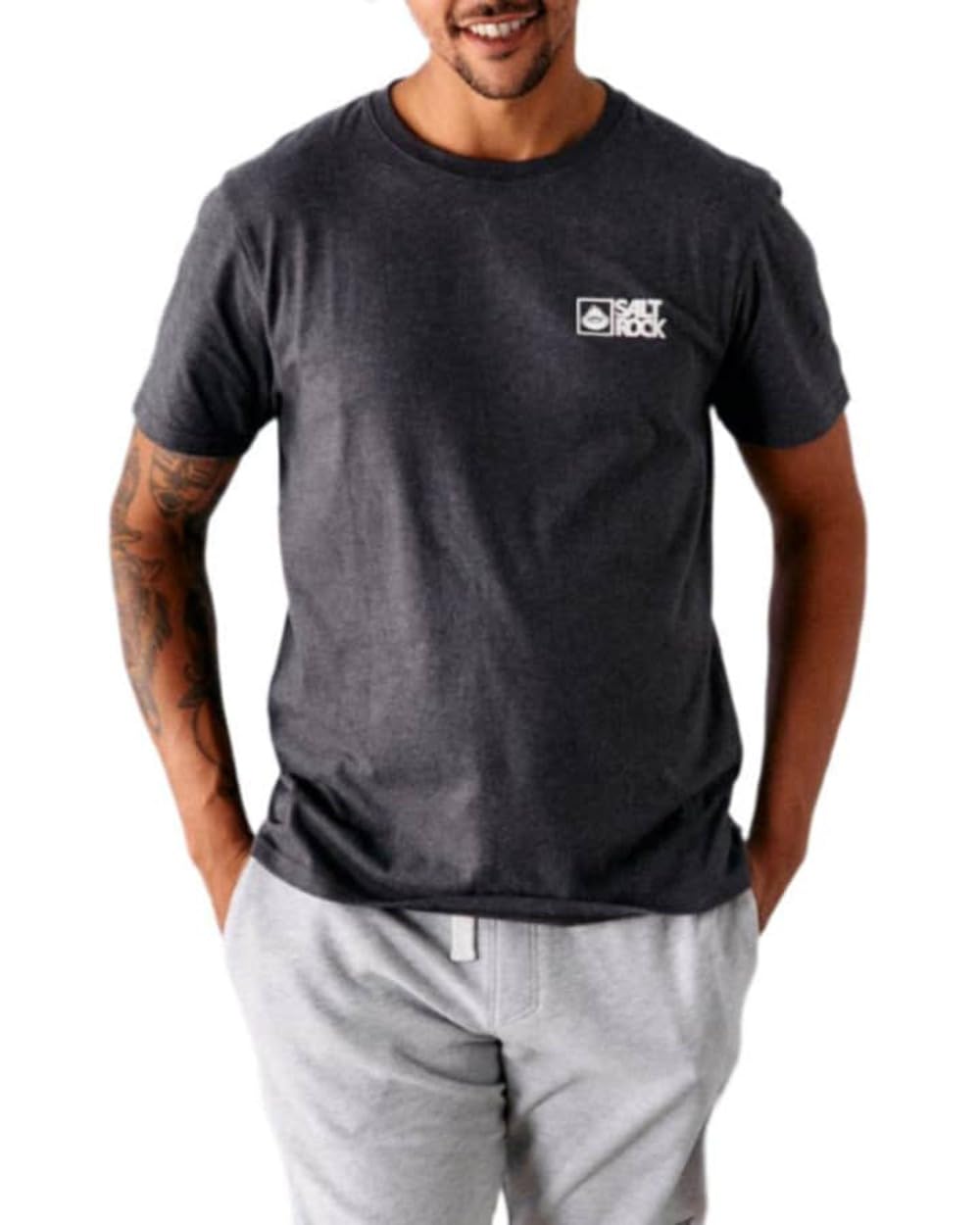 Saltrock Men's Dark Grey Original Short Sleeve T-Shirt (Uk, Alpha, Xl, Regular, Regular)