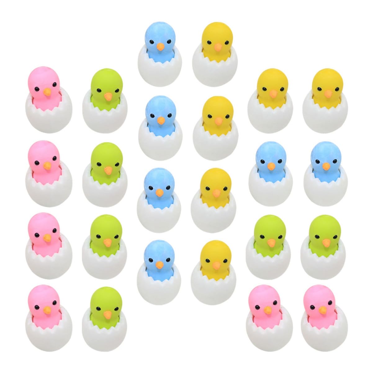 VILLCASE 3 Set Gomma Da Cancellare Shell Chick Gomme Da Cancellare Carino Mini Ragazze Freddo Pulcino Coniglio Divertimento Premi in Aula Gomma Da Cancellare Di Pasqua Pezzi * 3