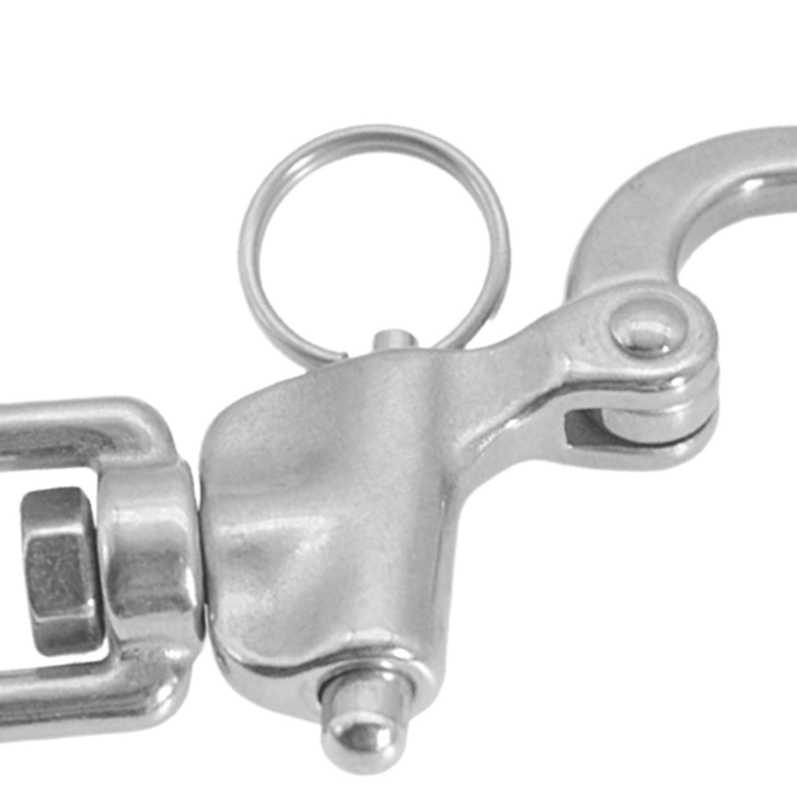RNXRZANK 2X Stainless Steel Snap Shackles for Yacht Rigging and Watersports