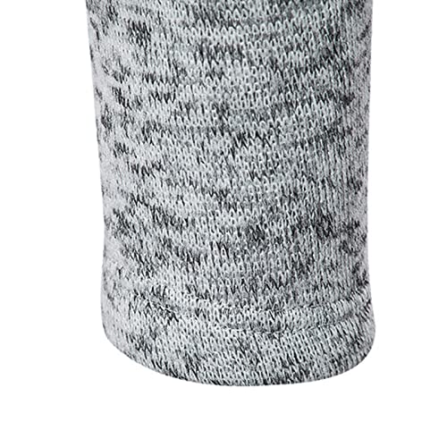 WFADRGB Suéteres casuais masculinos, camisa polo de malha de manga comprida para primavera/outono só