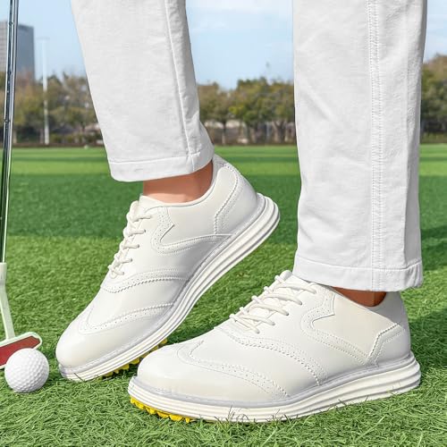 Image of Men Golf Shoes Professional 9 Spikes Comfortable Outdoor Golf Training Sport Sneakers for Men