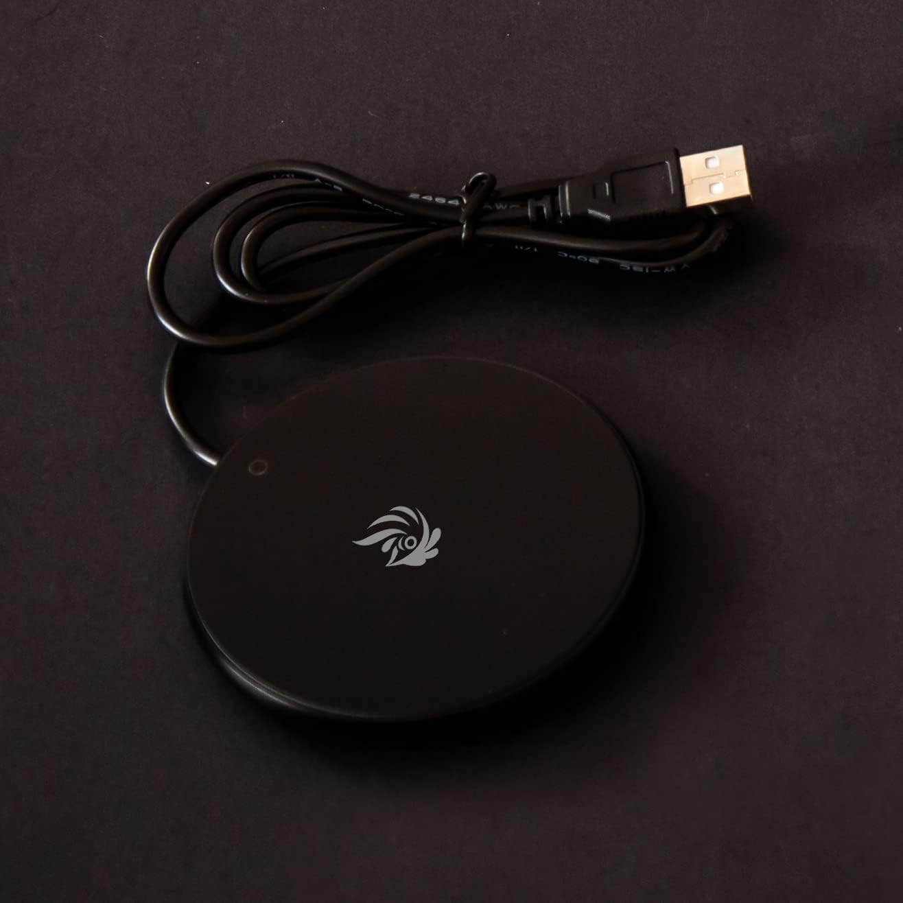 Carbon Fiber Mini Plate Set with Heated Base, Card and Mini Tube, 3K Twill Carbon Fiber Tray Kit, Compact Presentation Plate, White Print